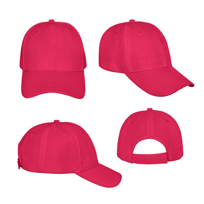 Plain bright hot pink baseball