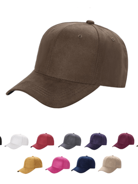 12 Pack Buckle Hat Cap Suede